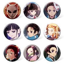 Demon Slayer anime brooches pins set(9pcs a set)