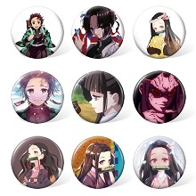 Demon Slayer anime brooches pins set(9pcs a set)