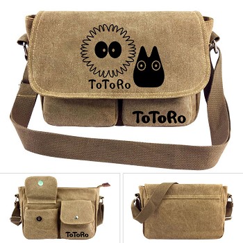 Totoro anime canvas satchel shoulder bag