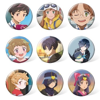 SARAZANMAI anime brooches pins set(9pcs a set)