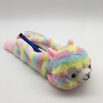 11inches arpakasso alpaca Vicugna pacos plush pen bag