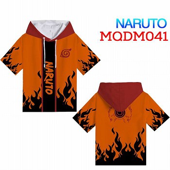 Naruto anime short sleeve hoodie t-shirt cloth