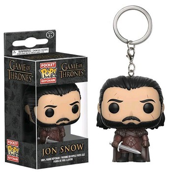 Funko POP The Walking Dead jon snow figure doll key chain