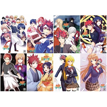 Shokugeki no Souma anime posters(8pcs a set)