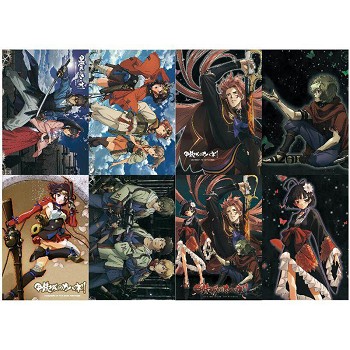 Kotetsujou no Kabaneri anime posters(8pcs a set)