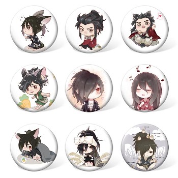 Dororo anime brooches pins set(9pcs a set)