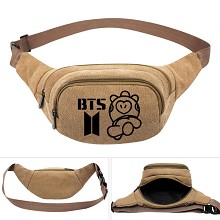 BTS star canvas pocket waist pack bag