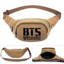 BTS star canvas pocket waist pack bag