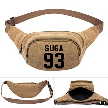 BTS star canvas pocket waist pack bag