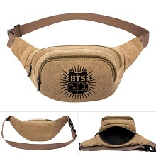 BTS star canvas pocket waist pack bag