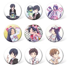 SARAZANMAI anime brooches pins set(9pcs a set)