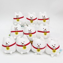 4inches TFboys Roy Wang Yuan plush dolls set(10pcs a set)