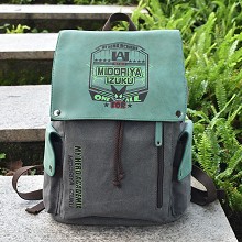 My Hero Academia anime canvas backpack bag