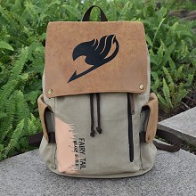 Fairy Tail anime canvas backpack bag