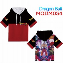 Dragon Ball anime anime short sleeve hoodie t-shir...