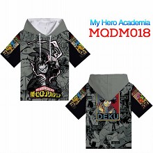 My Hero Academia anime short sleeve hoodie t-shirt...