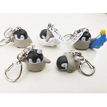 Spheniscidae anime figures doll key chains(5pcs a ...