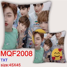 TXT star two-sided pillow