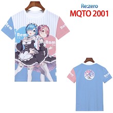 Re:Life in a different world from zero anime t-shirt