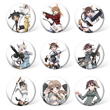 Strike Witches anime brooches pins set(9pcs a set)