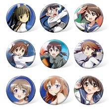 Strike Witches anime brooches pins set(9pcs a set)