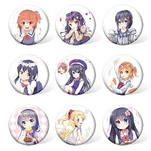 Gotoubun no hanayome anime brooches pins set(9pcs a set)