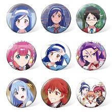 Nekomoe kissaten anime brooches pins set(9pcs a se...