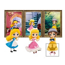 Disney Princess anime figures set(3pcs a set)