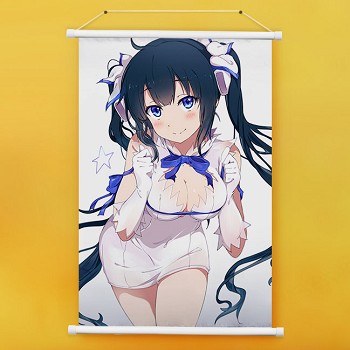 Danjon ni deai o motomeru no wa machigatte irudarou ka wall scroll