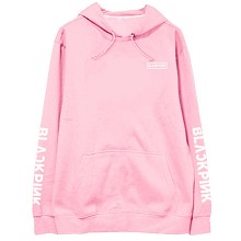 Black pink star cotton thin hoodie sweater cloth