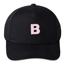 Black Pink star cap sun hat