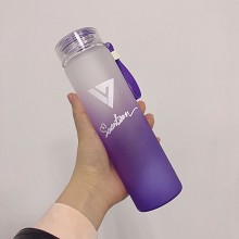 Seventeen star color glass cup