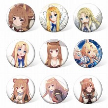 Tate no Yuusha no Nariagari anime brooches pins se...