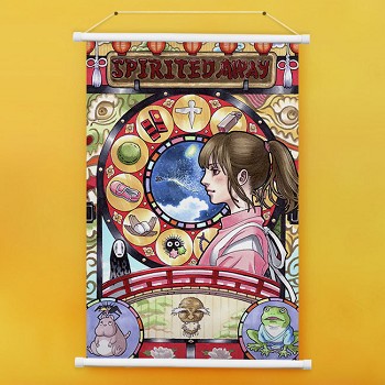 Spirited Away anime wall scroll