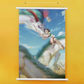 Spirited Away anime wall scroll