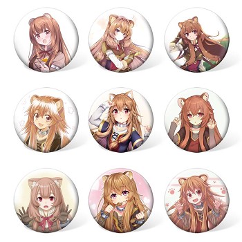 Tate no Yuusha no Nariagari brooches pins set(9pcs a set)