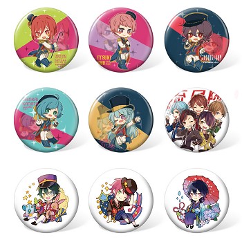 Ensemble Stars anime brooches pins set(9pcs a set)