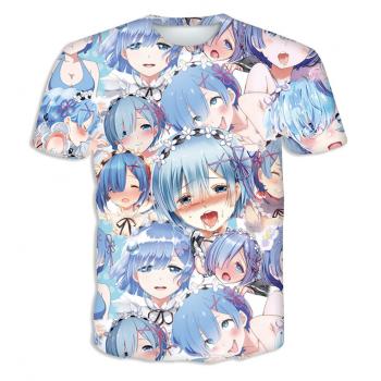 Ahegao Re:Life in a different world from zero T-shirt