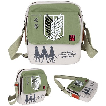 Attack on Titan anime canvas satchel shoulder bag