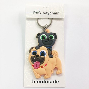 The Dog two-sided key chain