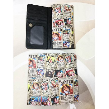 One Piece anime long wallet