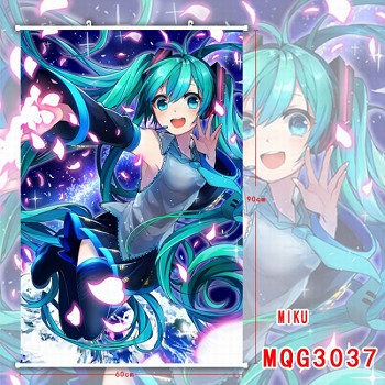 Hatsune Miku anime wall scroll