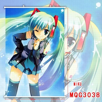 Hatsune Miku anime wall scroll