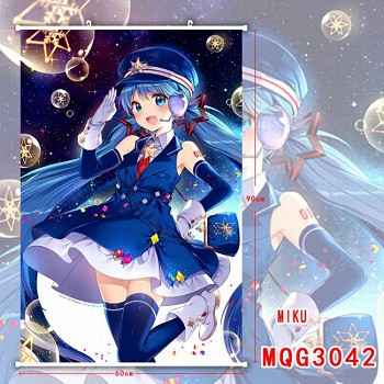 Hatsune Miku anime wall scroll