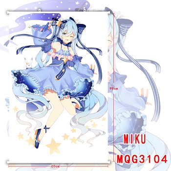 Hatsune Miku anime wall scroll