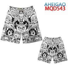 AHEGAO anime beach pants shorts middle pants