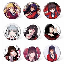 Kakegurui Twin anime brooches pins set(9pcs a set)