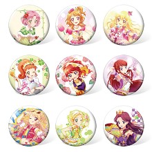 Aikatsu Friends anime brooches pins set(9pcs a set...