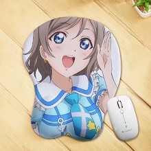 Lovelive 3D anime silicone mouse pad
