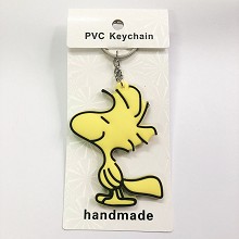 Snoopy anime two-sided key chain